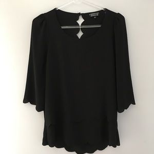 Papermoon scalloped blouse